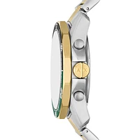 Armani Exchange Two-Tone Chronograph Watch Green Dial AX1966 154689