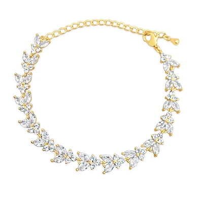 Bridal Gold Cubic Zirconia Bracelet 137425