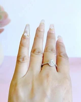 Sterling Silver Cubic Zirconia Tear Drop Ring