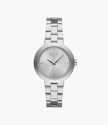 Armani Exchange Two-Hand Stainless Steel Silver Watch 154683