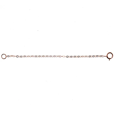 Rose Gold Plated Sterling Silver Extension 3 inches 142950