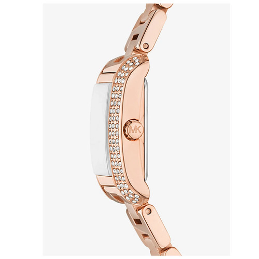 Michael Kors Emery Three-Hand Rose Gold-Tone Stainless Steel Watch MK4868 154464