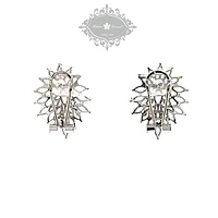 Bridal Sliver Cubic Zirconia Stud Earrings 139550