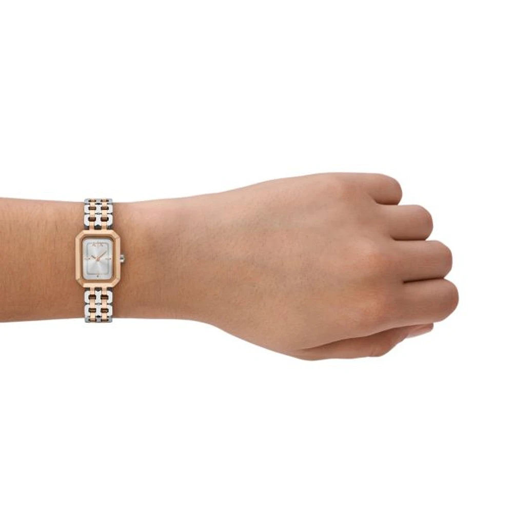 Armani Exchange Faye Rose Gold and Silver watch 154681