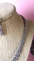 Bridal Silver Cubic Zirconia Necklace & Earrings Set 137438