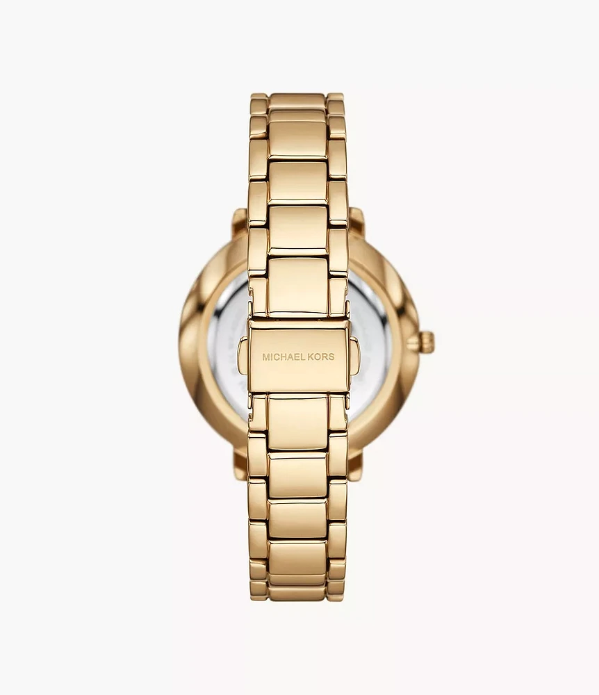 Michael Kors Pyper Three-Hand Gold-Tone Alloy Watch MK4666 154470
