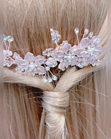 Bridal Rosegold Crystal Hair Comb 146849