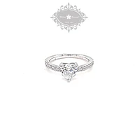 Sterling Silver Heart Cubic Zirconia Ring 151771