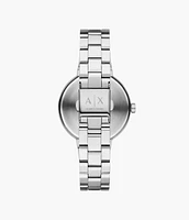 Armani Exchange Two-Hand Stainless Steel Silver Watch 154683