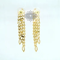 Bridal Silver Cubic Zirconia Drops Earrings 153668