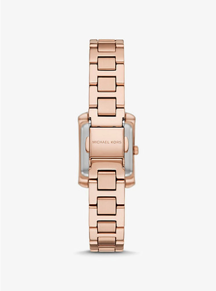 Michael Kors Emery Three-Hand Rose Gold-Tone Stainless Steel Watch MK4868 154464