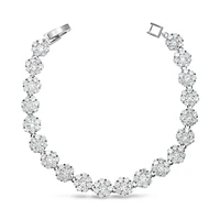 Bridal Silver Cubic Zirconia Bracelet