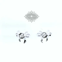 Sterling Silver Bow Cubic Zirconia Earrings 153081
