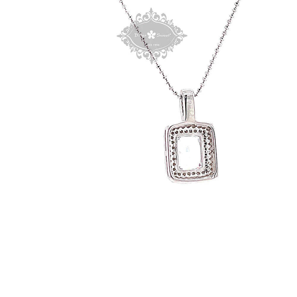 Sterling Silver Cubic Zirconia Necklace 145474