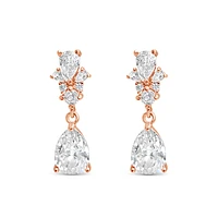 Bridal  Rose Gold  Cubic Zirconia Earrings 155172