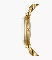 Fossil Carlie Three-Hand Gold-Tone Stainless Steel Watch ES5329 154455