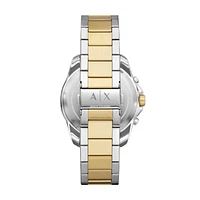 Armani Exchange Two-Tone Chronograph Watch Green Dial AX1966 154689