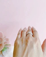 Sterling Silver Cubic Zirconia Eternity Ring