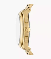Fossil Everett Chronograph Gold-Tone Stainless Steel Watch FS6119 154458