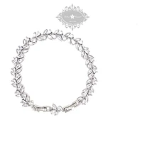 Bridal Cubic Zirconia Silver Bracelet 145887