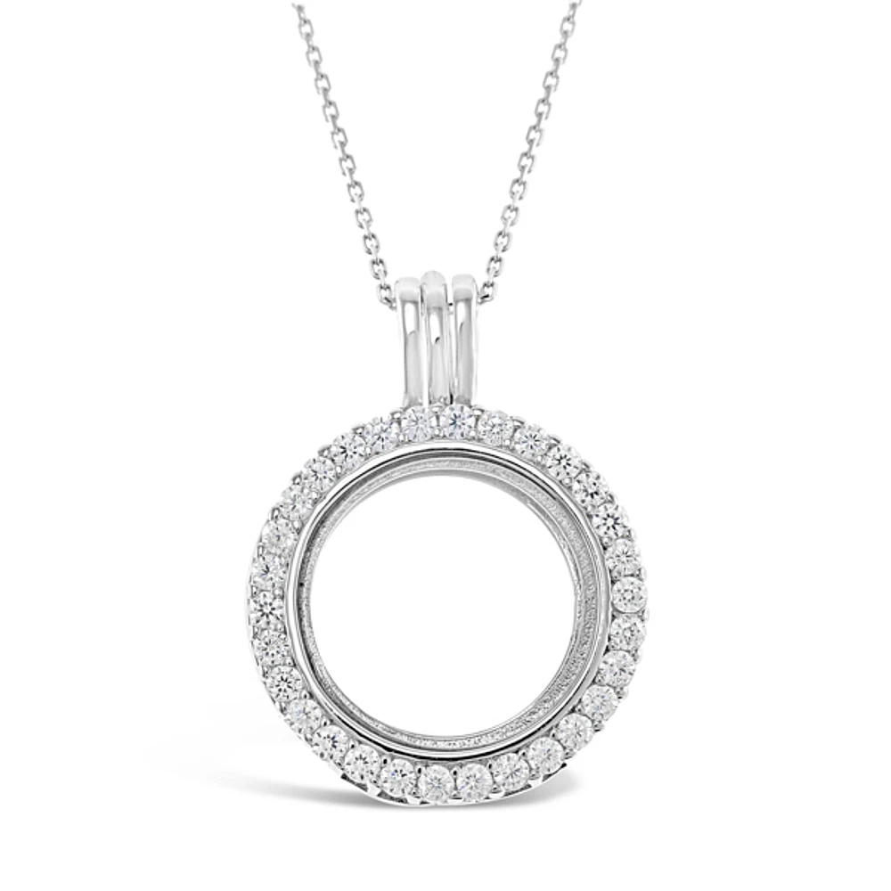 Sterling Silver Cubic Zirconia Necklace 130700