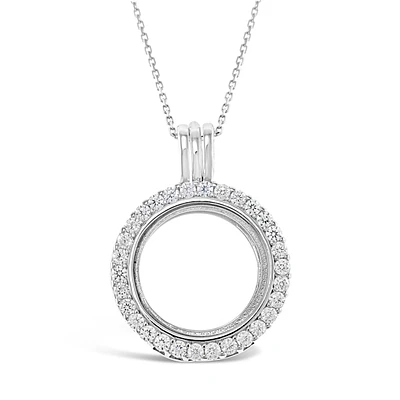 Sterling Silver Cubic Zirconia Necklace 130700