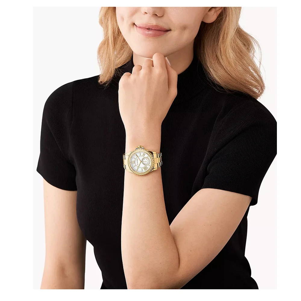 Michael Kors Everest Three-Hand Gold-Tone 150290