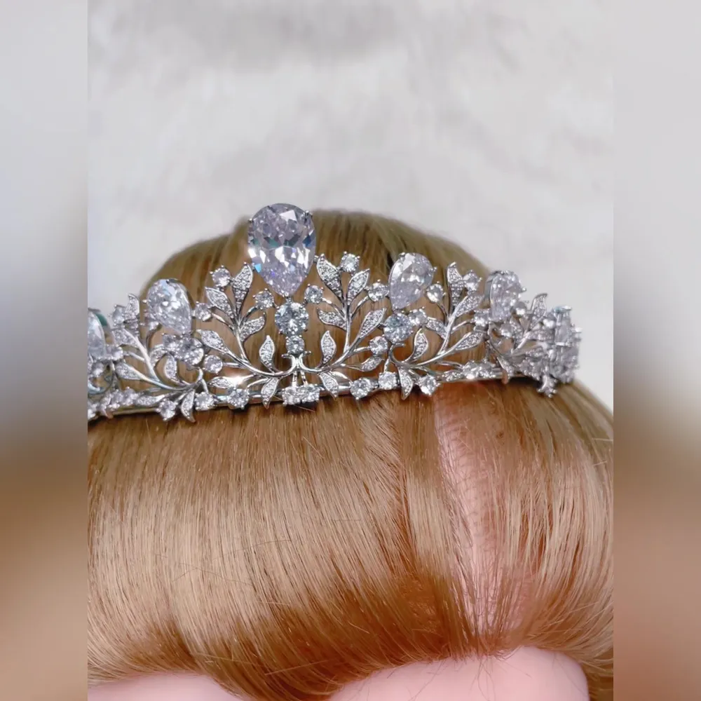 Bridal Silver Cubic Zirconia Tiara 145829
