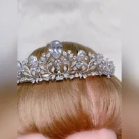 Bridal Silver Cubic Zirconia Tiara 145829