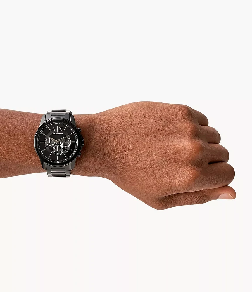Armani Exchange Chronograph Black Stainless Steel Watch AX1722 154688