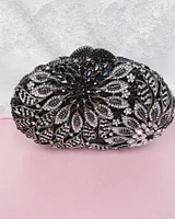 Crystal Flower Handbag Clutch 150209