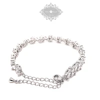 Bridal Silver Cubic Zirconia Bracelet 142899