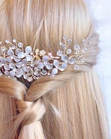 Bridal Gold Hair Comb 138495