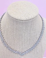 Bridal Silver  Cubic Zirconia Necklace  149296