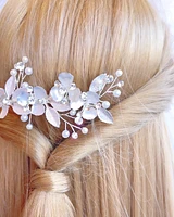 Silver Flower Hair Clip 137585