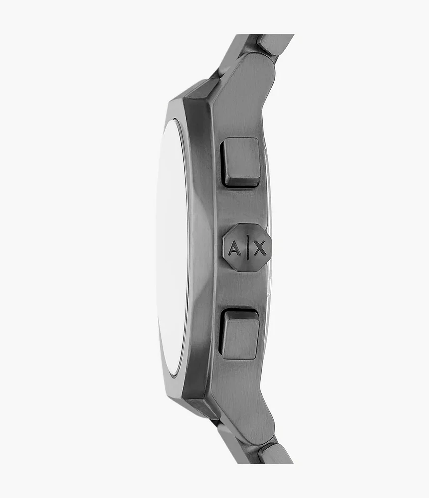 Armani Exchange Chronograph Gunmetal Stainless Steel Watch AX4182 154685