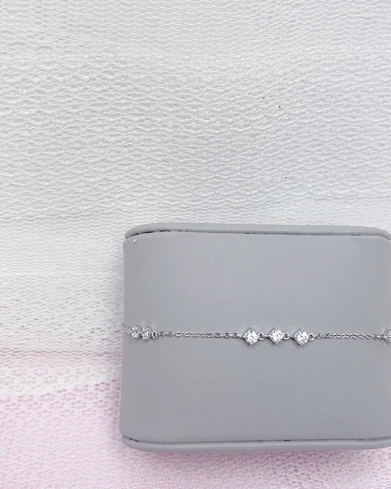 Sterling Silver Cubic Zirconia Bracelet 152238