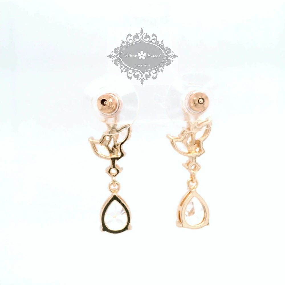 Bridal Rose Gold  Cubic Zirconia Earrings 155168