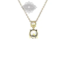 Gold Plated Sterling Silver Cubic Zirconia Necklace 152731