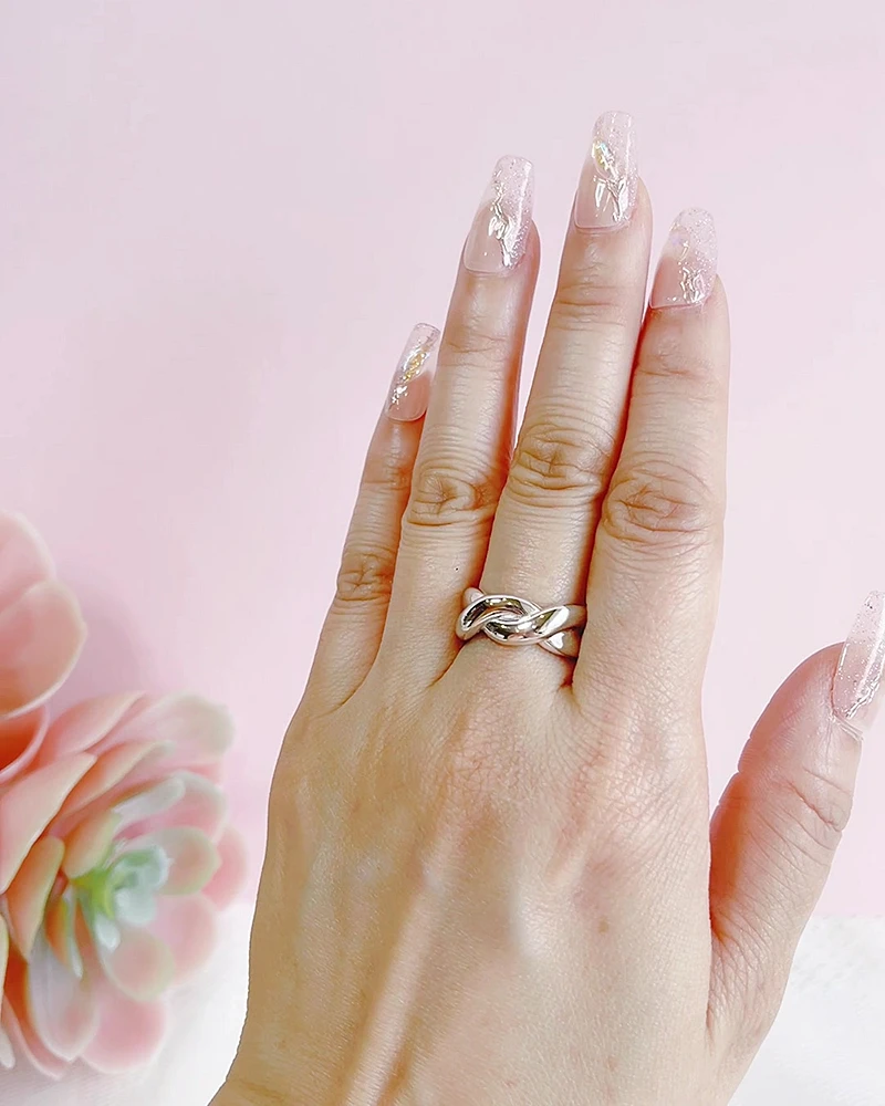 Sterling Silver Twist Ring 152324