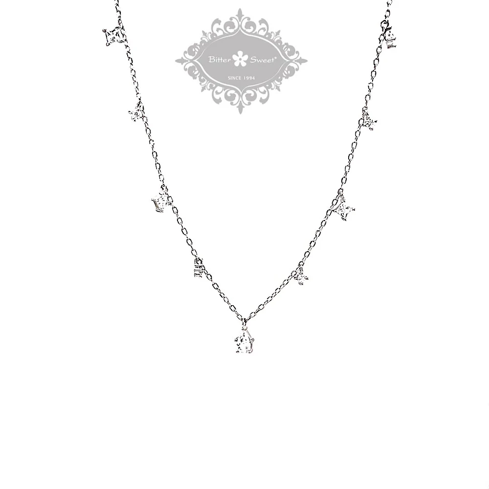 Sterling Silver Cubic Zirconia Necklace 152232