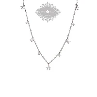 Sterling Silver Cubic Zirconia Necklace 152232