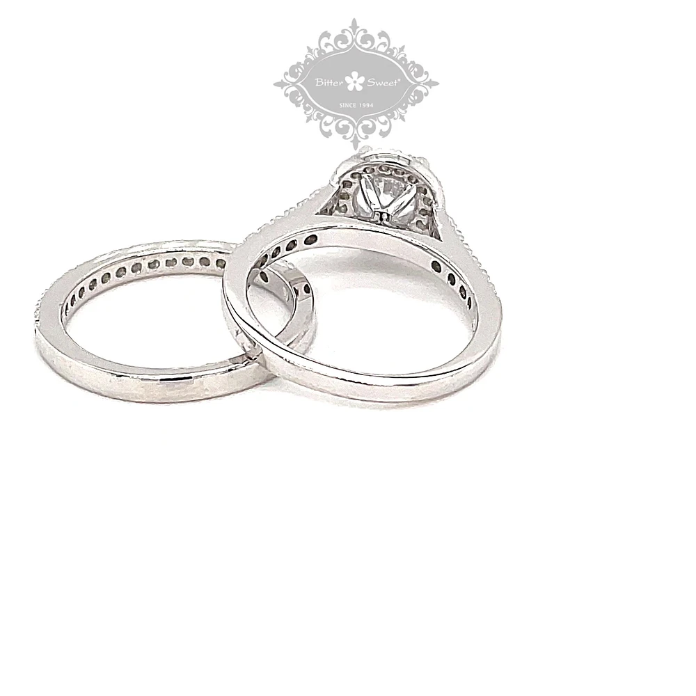 Sterling Silver Cubic Zirconia Round Set Ring 145710