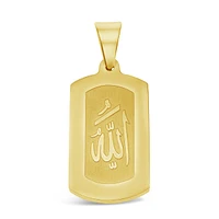 Stainless Steel Gold Allah Pendent 148754