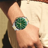 Armani Exchange Two-Tone Chronograph Watch Green Dial AX1966 154689