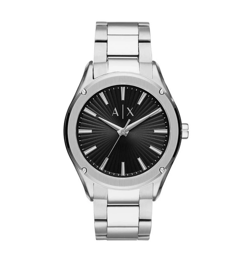 Armani Exchange Fitz Silver Black Dial 140055