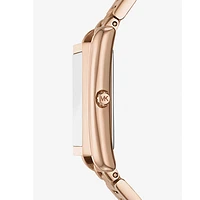 Michael Kors Essex Three-Hand Rose Gold Stainless Steel Watch MK4905 154466