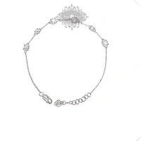 Sterling Silver Round Cubic Zirconia Bracelet 146682
