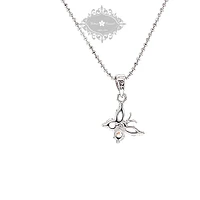 Sterling Silver Cubic Zirconia Butterfly Necklace