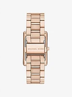Michael Kors Essex Three-Hand Rose Gold Stainless Steel Watch MK4905 154466